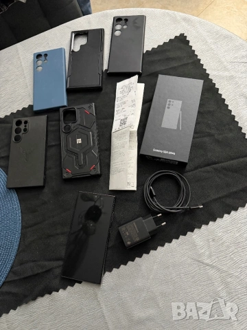 Samsung Galaxy S24 Ultra 256GB Titanium Black• Като нов • Гаранция • Плен комплект + кальфи, снимка 7 - Samsung - 54248393