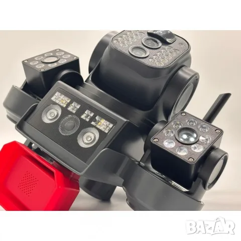 Соларна Камера Охранителна SUNVISION 16 MP 3 Обектива Аларма Wi-Fi v380, снимка 7 - HD камери - 55664843