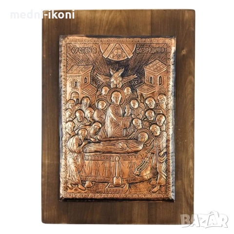 ИКОНА ГОЛЯМА УСПЕНИЕ БОГОРОДИЧНО, снимка 3 - Икони - 54292227