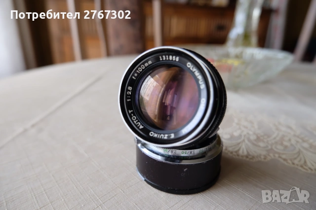 2X Olympus Zuiko MC 100mm F2.8 & Olympus E-Zuiko Auto-T 100mm F2.8 Lens Lens. OM Mount, снимка 12 - Обективи и филтри - 54317241