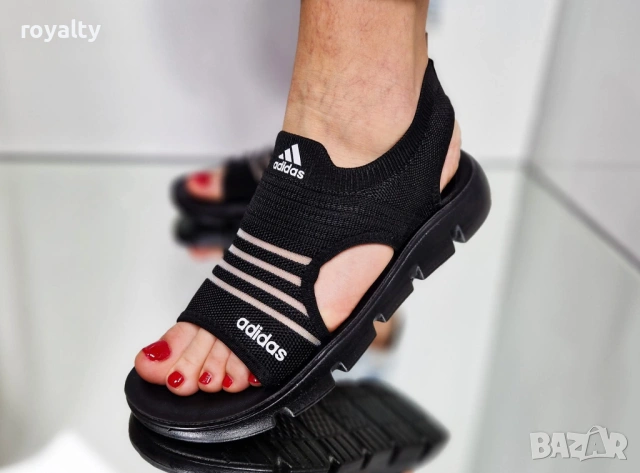 Adidas Нови Черни Дамски Сандали Адидас , снимка 2 - Сандали - 54487857