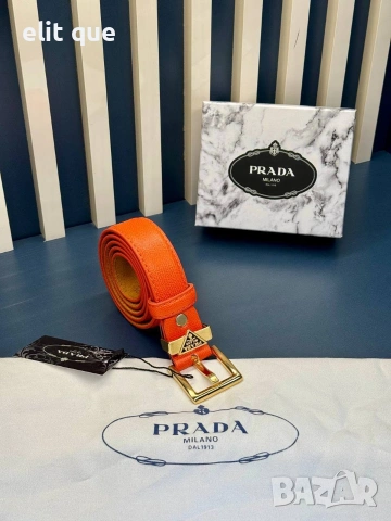 колани от естествена кожа в кутия 3см prada , снимка 5 - Колани - 55229491