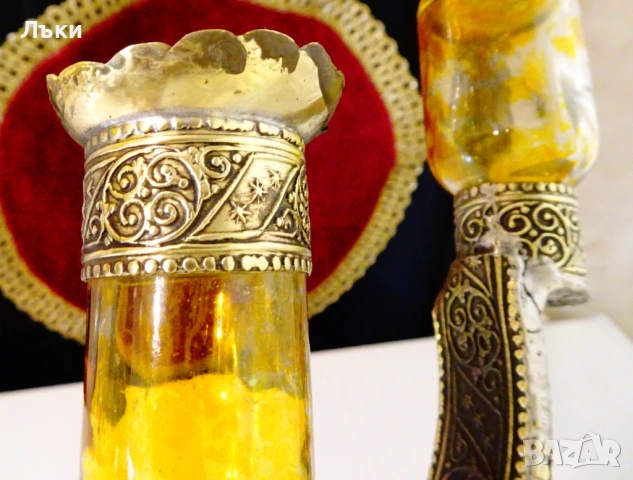 Уникален бронзов свещник,релефни орнаменти. , снимка 7 - Антикварни и старинни предмети - 54071392