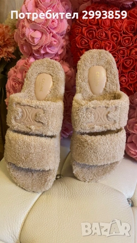 Чехли СЕЛИН*celine slides thriomphe 38 C e l i n e, снимка 7 - Други - 54789386