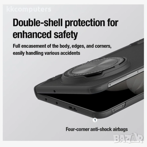 Калъф за Oppo Find N5 5G NILLKIN Super Frosted Shield Prop MagSafe с Капак за Камерата и Протектор –, снимка 5 - Калъфи, кейсове - 54676251
