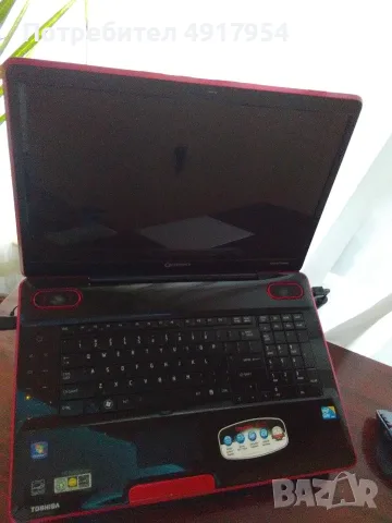 Лаптоп Toshiba Qosmio X505-Q887 18.4" | i7 | 8GB RAM | 256GB SSD | Като Нов! Ретро Екзотика, снимка 3 - Лаптопи за игри - 55655069