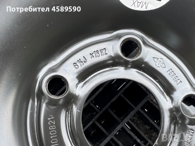 Резервна гума Michelin + Джанта 16цола 5x108 за Renault Kangoo(2013-2022), снимка 11 - Гуми и джанти - 54887701
