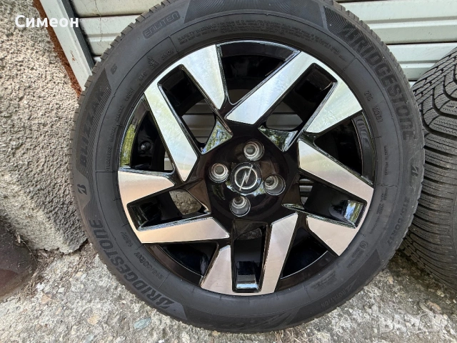 Oригинални джанти за Opel mokka - B 17 инча със зимни гуми Bridgestone blizzak 6, снимка 3 - Гуми и джанти - 54393918