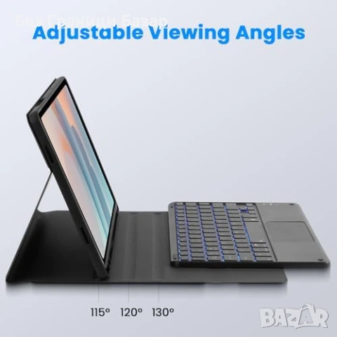 Нов Samsung Galaxy Tab A11 Plus A9 Plus калъф кейс с клавиатура тъчпад подсветка таблет Самсунг, снимка 10 - Друга електроника - 54966967