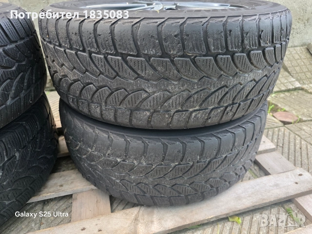 Лети джанти 16ки 5х112 Mercedes + зимни гуми 205/55/16 Bridgestone, снимка 13 - Гуми и джанти - 54856187