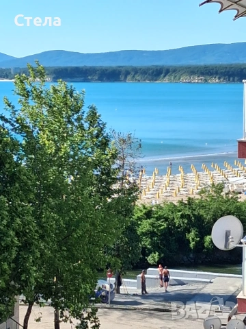 Голям двустаен с морска панорама на 50 м. от южния плаж
