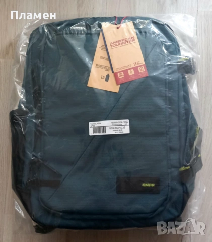 Раница American Tourister Take2cabin, размер MS за 15.6" лаптоп, Синьо Пристанище, снимка 2 - Раници - 54391253