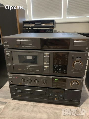 Аудио система Philips 4 части: CD 104 / FA 443 / FT 444 / FC 444 – Перфектна!, снимка 3 - Аудиосистеми - 55478461