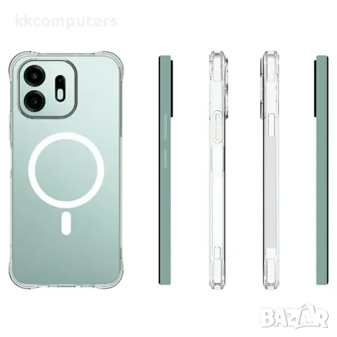 За OnePlus N6 4G Магнитен Удароустойчив TPU Калъф със Скрийн Протектор – Прозрачен, снимка 5 - Калъфи, кейсове - 55347012