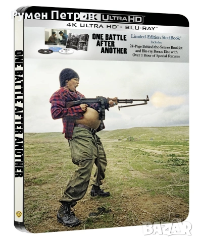 нов 4K + 2 Blu Ray Steelbook - ONE BATTLE AFTER ANOTHER - - без БГ субтитри - 6 OSCAR награди 2025