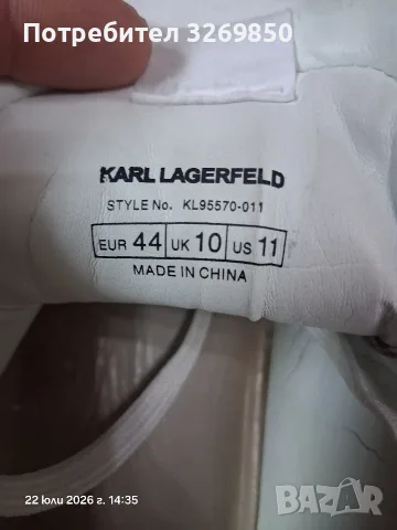 Karl Lagerfeld номер 44, снимка 11 - Ежедневни обувки - 55377566