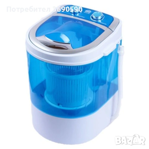 Мини пералня Lamarque LWM 20035B с центрофуга , снимка 2 - Перални - 54811952