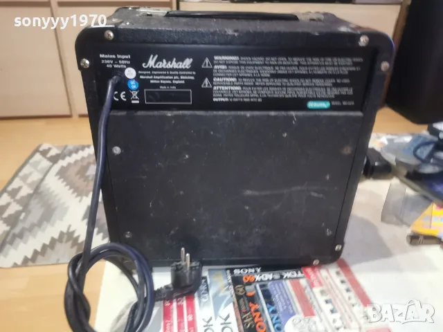 MARSHALL MG10CD 2307262033L4, снимка 6 - Ресийвъри, усилватели, смесителни пултове - 55397415