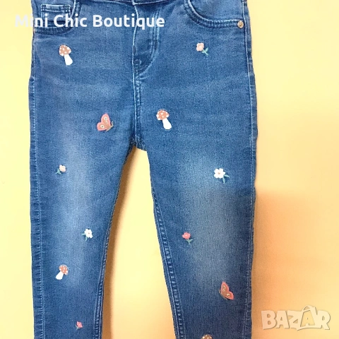 👖 Детски дънки H&M – 2-3 г (98 см) – като нов,за момиче, снимка 3 - Детски панталони и дънки - 54161949