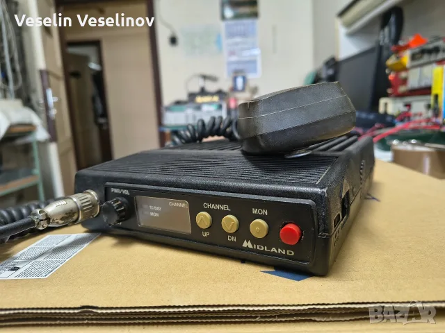 Мобилна радиостанция Midland 70-1066A (Low Band VHF) + Микрофон, снимка 4 - Друга електроника - 55689883