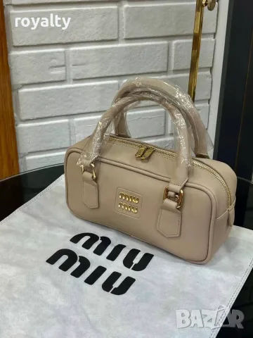 Miu Miu Нова Дамска Кожена Чанта Миу Миу Различни Цветове , снимка 4 - Чанти - 55329906