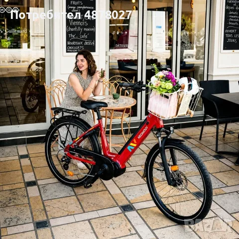 Електрически велосипед 26″ с батерия 522Wh, мотор 250W и пробег до 100 км – алуминиева рамка, 7 скор, снимка 11 - Велосипеди - 55626596