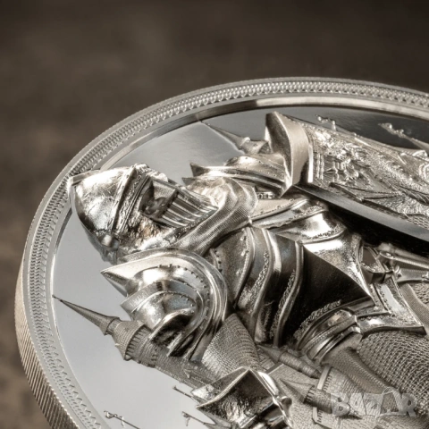 5 oz. 25 долара 2024 Острови Кук - Железния рицар - Изключително Рядка , снимка 6 - Нумизматика и бонистика - 54792332