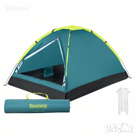 Двуместна лека къмпинг палатка с комарник и чанта за пренасяне, 205x145x100см, снимка 15 - Палатки - 54196027