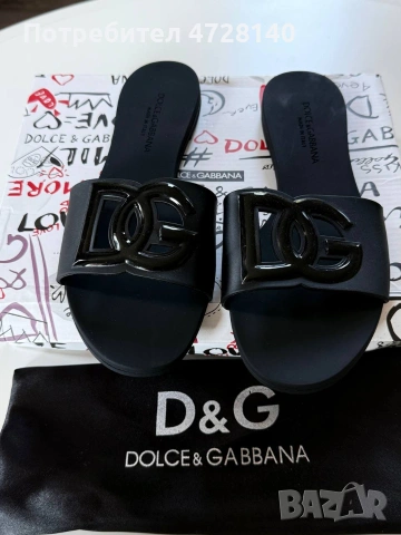 Дамски чехли D&G размер 39 , снимка 5 - Чехли - 55105466