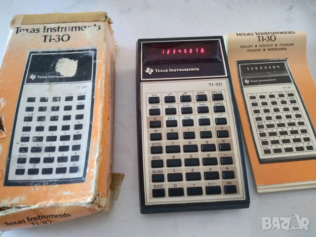 Ретро калкулатор Texas Instruments TI-30