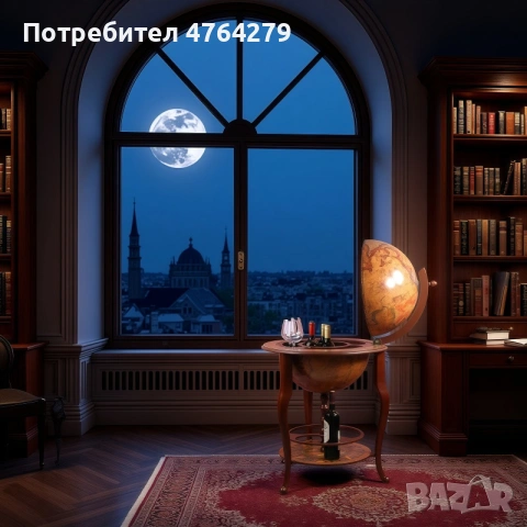 ПРОМО-Нов - Голям Глобус Мини Бар - Поставка за Бутилка / Вино/Юбилей!, снимка 2 - Други стоки за дома - 54966912