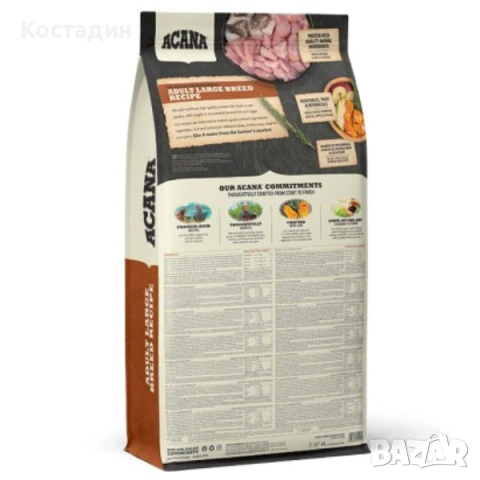 Пълноценна Храна за Кучета от Едри породи в Зряла възраст - 11.4кг - Adult Large Breed - Acana, снимка 2 - За кучета - 54615447