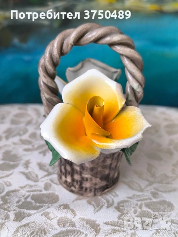Кошничка с рози , снимка 3 - Декорация за дома - 54281558