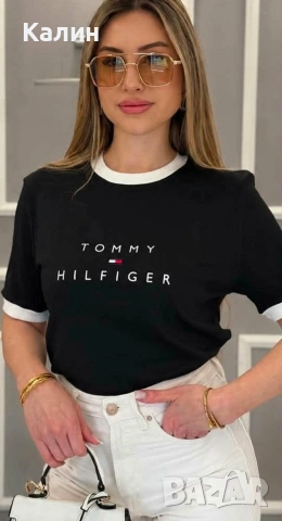 Дамски фланелки Tommy Hilfiger - два цвята - 18€, снимка 5 - Тениски - 54549340