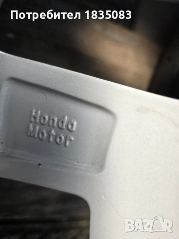Лети джанти 17ки 5х114.3 Honda + летни гуми 225/65/17 Bridgestone, снимка 10 - Гуми и джанти - 55082093