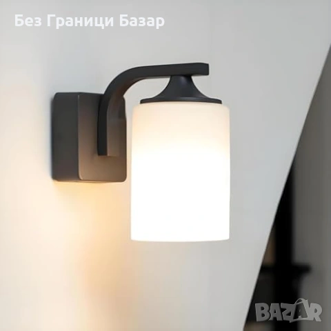 Нова Градинска стенна лампа E27 IP44 антрацит водоустойчив Външен стенен аплик