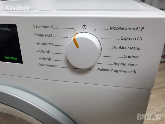 Miele Wi-Fi TwinDos Пералня Миеле 12м Гаранция, снимка 3 - Перални - 54002996