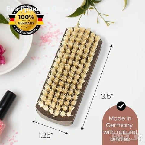 Нова SHASH Handmade Ръчно изработена четка за нокти и ръце термобукова дървесина , снимка 4 - Други - 42443618