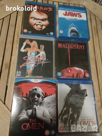 филми на ужасите First Omen Society Malignant Child's Play 3 Jaws