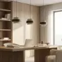 Wabi Sabi полилей с 3 висящи тела от естествен камък, снимка 5