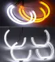 Cotton LED ангелски очи за БМВ, ГОЛФ, ХОНДА. и самозатъмняващо се фолио за фарове., снимка 6