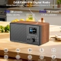 DAB Plus/DAB+/FM винтидж радио с Bluetooth, кухненско радио с дистанционно управление , снимка 3