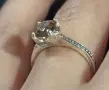 Сребърен пръстен с камък Султанит , снимка 4