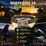Мощен челник със сензор LED фенер за глава презареждащ се USB за къмпинг лов риболов бягане палатка, снимка 3