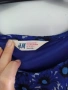 158 H&M лека феерична рокля, тъмно синя рокля, снимка 5