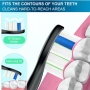 Резервни глави за четка Philips Sonicare, 8 избелващи + 8 прецизно почистващи, черни, снимка 3