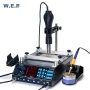 Станция за запояване WEP 853AAA IR нагревател 120x120mm, горещ въздух с държач, поялник, снимка 3
