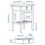 BJÖRKSNÄS нощно шкафче от IKEA, снимка 4