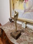 Страхотна антикварна бронзова пластика фигура статуетка скулптура , снимка 5