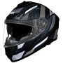 Мото каска SMK Typhoon Sparko 2026 вградени очила black/gray/white 149.90 лв. / 76.64 €, снимка 1